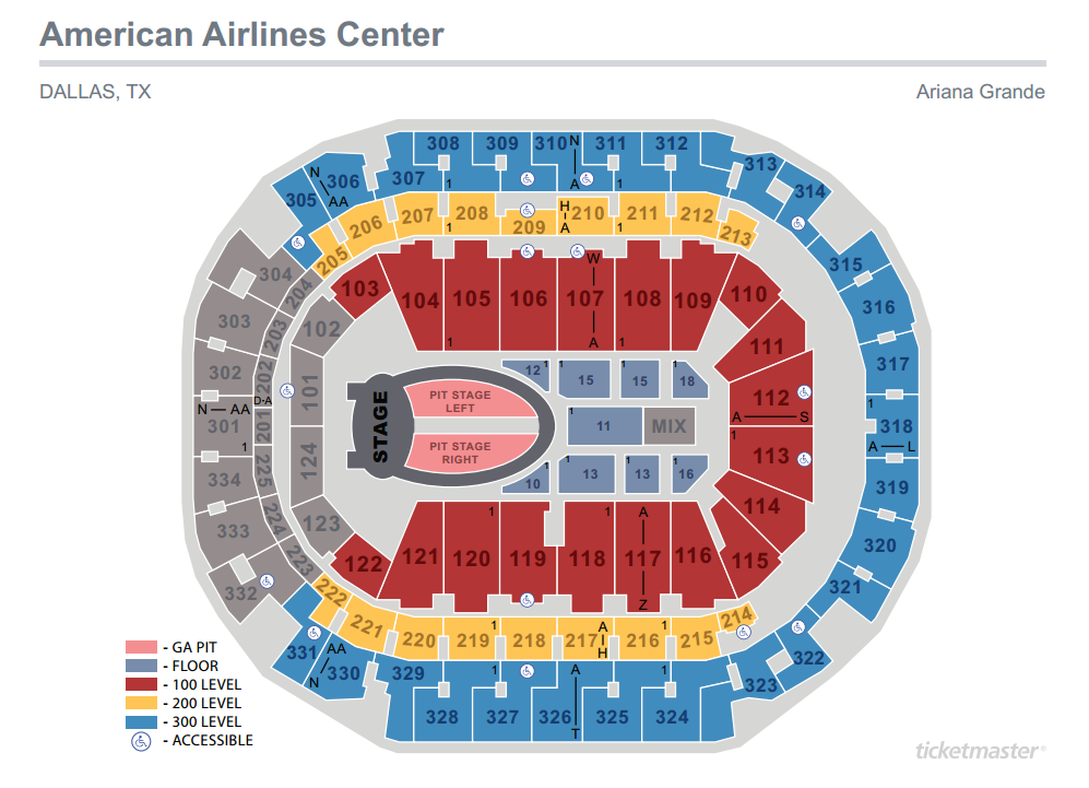 Verizon Center Interactive Seating Chart