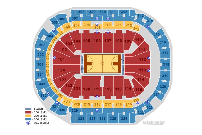 Spectrum Center Interactive Seating Chart