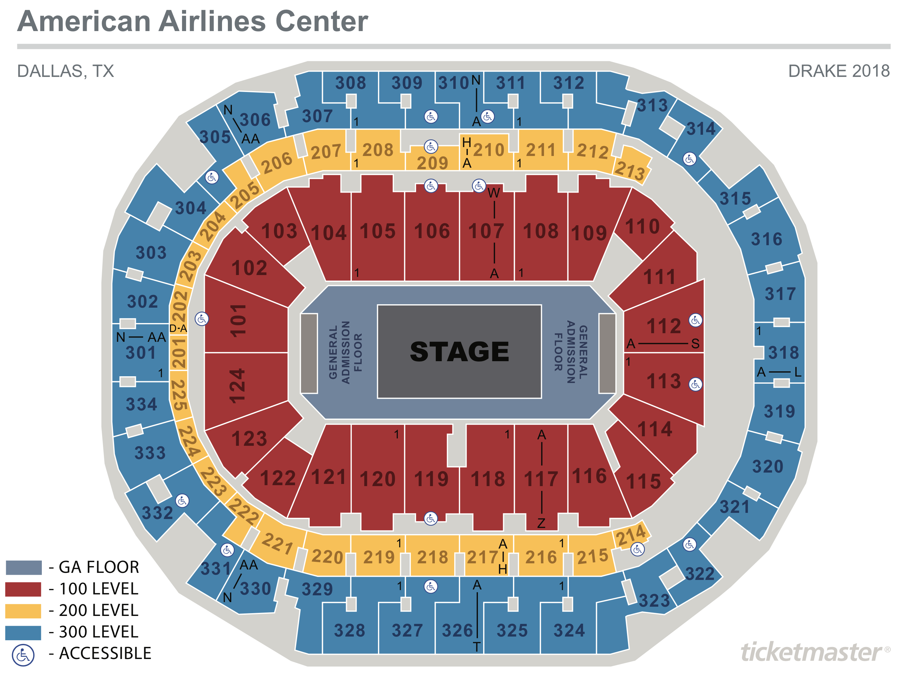 seating maps american airlines center aa center dallas seating chart