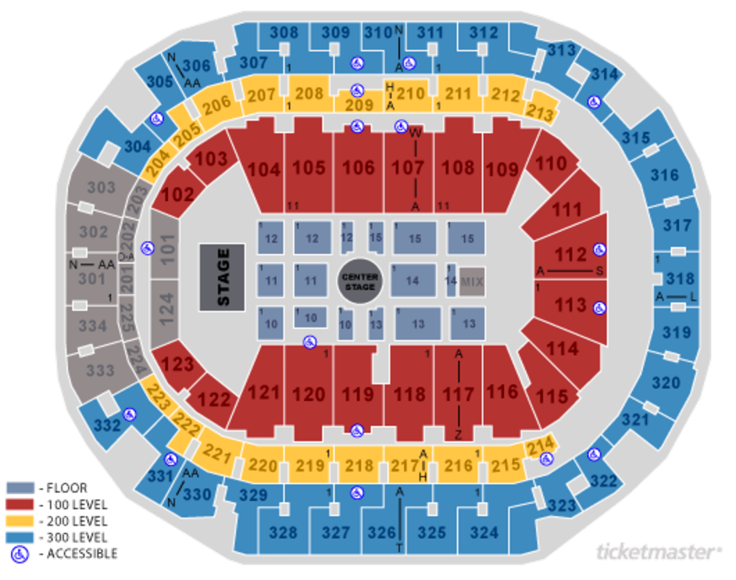 Seating Maps American Airlines Center