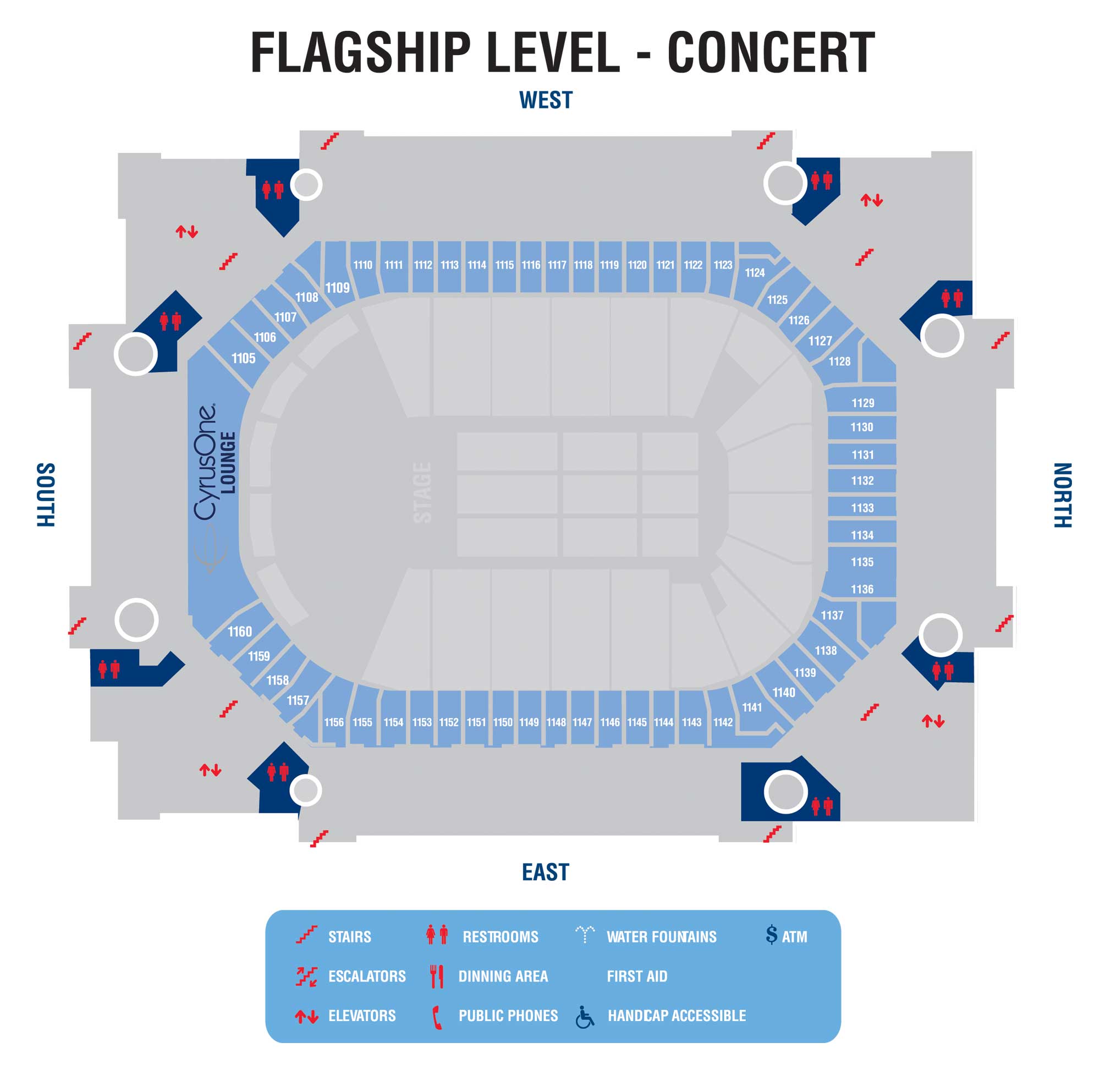 Interactive Concourse Maps American Airlines Center