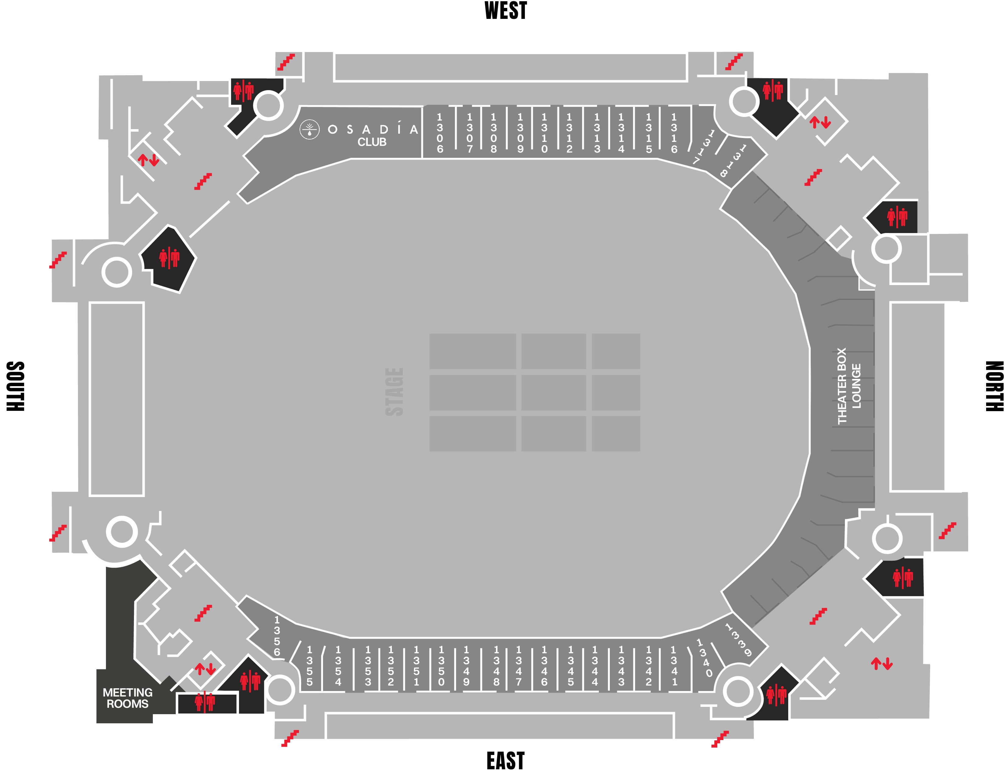 Interactive Concourse Maps American Airlines Center