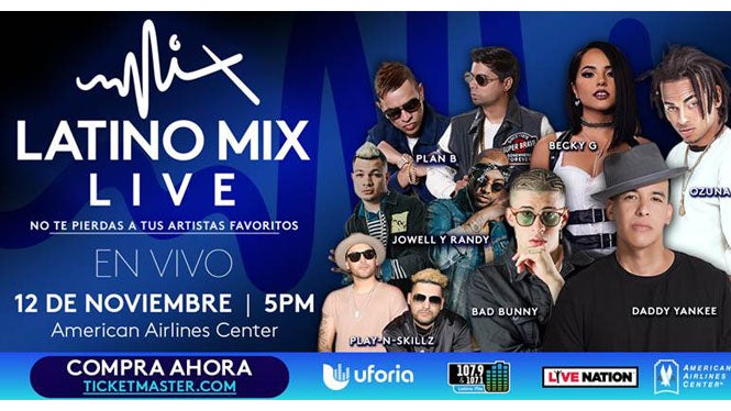 Eftermæle Eksisterer Uforudsete omstændigheder Univision Presents: Latino Mix Live! | American Airlines Center